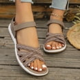 thumbnail image 3 of Dakaela Summer Sandals for Women Orthopedic Strappy Hiking Walking Shoes with Arch Support Comfortable Casual Slip on Sandal Size 9, 3 of 9