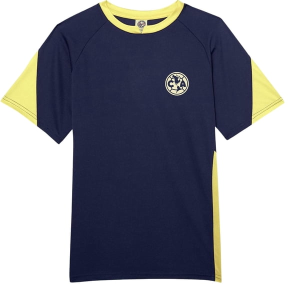 Icon Sports Official Licensed Club America Youth Soccer Game Day Polyester Shirt, Club Team Athletic Active Training Game Tee | Navy, Medium