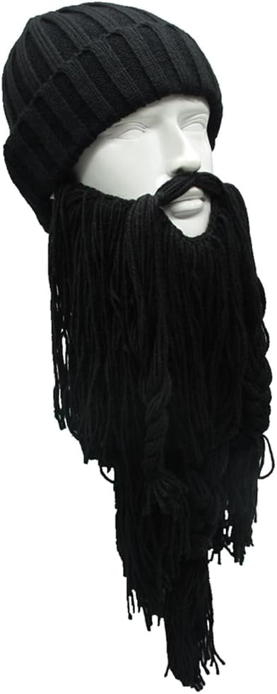 YEKEYI Wig Beard Hats Handmade Knit Warm Winter Caps Ski Funny Mask Beanie for Men Women YEKEYI