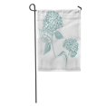 thumbnail image 1 of JSDART Watercolor White Graphics Botanical Hydrangea Flowers Object Brown Ink Drawing Garden Flag Decorative Flag House Banner 12x18 inch, 1 of 2