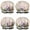 Pioneer Flower Floral, variant on Shower Caps,Pioneer Flower Floral Print Pattern Waterproof Shower Cap for Women 4 Pieces,Double Reusable Hair Cover for Shower PEVA Elastic Stretch Hem