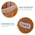 thumbnail image 3 of HEMOTON Khaki Artificial Rattan Planter for Indoor Plants and Home Organization with Durable Texture 12.5x12.5x15 Inches, 3 of 8