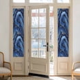 thumbnail image 2 of Navy Blue Marble Window Privacy Film, Contemporary Ink Painting Abstract Static Cling UV Sun Blocking Heat Control Window Tint Day and Night, Non-Adhesive One Way Windows Privacy Cover 17.7''x78.7'', 2 of 7