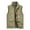 Khaki, variant on Men's Workout Vest Coats Tank Tops Sleeveless Thin Sports Multi-Pocket Casual Quick-Drying Loose Hiking Cargo Outdoor Jackets Olive Green