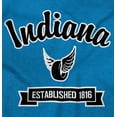 thumbnail image 2 of Indiana Cute Winged Wheel Souvenir Men's Graphic T Shirt Tees Brisco Brands S, 2 of 6