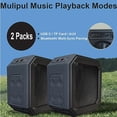 thumbnail image 3 of BIRDIE79 Paquete de 2 altavoces Bluetooth para carrito de golf | Estéreo ruidoso de 30 W | Montaje magnético | IPX7 resistente al agua | Resistente y a prueba de golpes (X1), 3 of 5