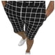 thumbnail image 2 of Puntoco Pantalones Cortos A Cuadros Pequeños Para Hombre Pantalones Cortos Con Bolsillo Y Botones Con Cremallera Pantalones Cortos Negro M,Pantalones Cortos Hombre, 2 of 6