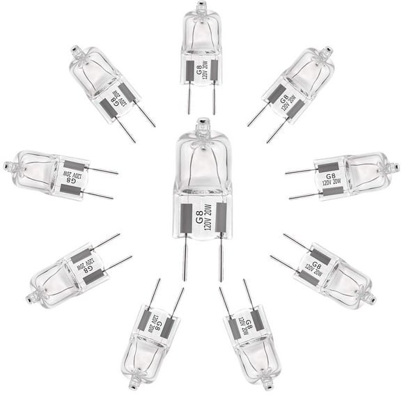 Bombillas YBEK G8 20W 120V blanco cálido 2700K paquete de 10