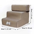 thumbnail image 2 of YWIYIUD 1PC NonSlip Dog Stairs for Small Dogs Removable 3Steps PetRamp Stairs for High Beds and Sofa Adjustable and Durable PetSteps with Zipper and Cover 11.81x13.78x11.81 Inch, 2 of 2