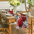 thumbnail image 6 of SDJMa Red Roses Table Runner, 13x91 Inch Table Decor for Holiday Wedding Party Kitchen Dining Table Decoration, 6 of 7