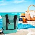 thumbnail image 4 of Organizador Bolsa aislante para el almuerzo Red de picnic Bolso de playa Almacenamiento de bebidas y alimentos (Verde) Ndcxsfigh Nuevos Originales, 4 of 8