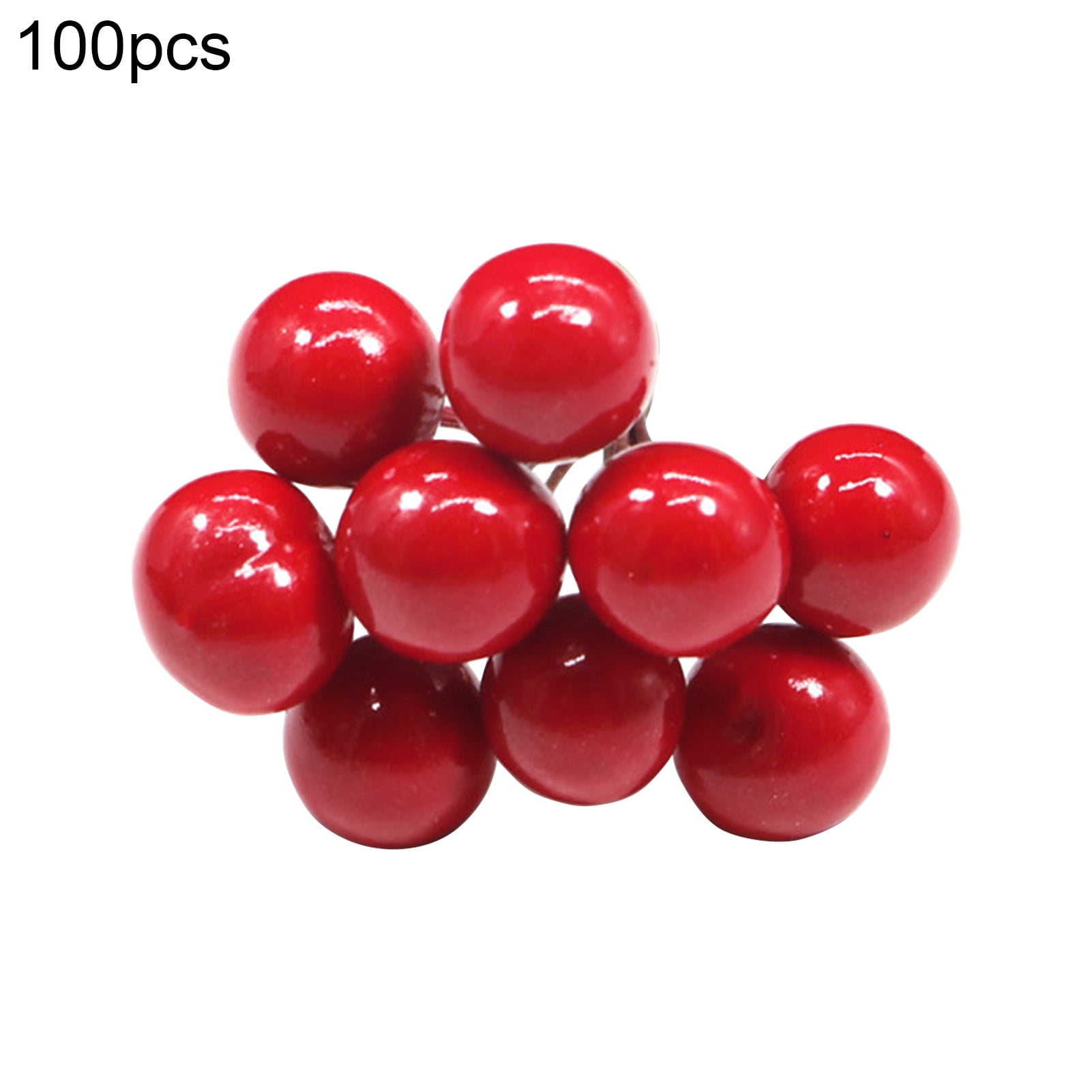 Grofry 100Pcs/Set Adorable Vivid Artificial Berry Beautiful Cute