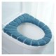 thumbnail image 1 of Asiento de inodoro cálido para invierno, alfombrilla lavable para inodoro, accesorios de baño tejidos, almohadilla suave y colorida en forma de O, 3 uds., 1 of 5