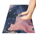 thumbnail image 2 of Waves Curves Pink Blue Bathroom Rug Non Slip Bathroom Mats Entry Door Soft Carpets for Kitchen Bedroom Living Room 39x20 inch, 2 of 7