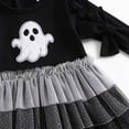 thumbnail image 6 of zuwimk Baby Girl Christmas Outfit Peter Pan Collar Plaid Romper Newborn Thanksgiving Outfits Infant Halloween Clothes(0-3 Months,Black), 6 of 6