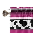 thumbnail image 6 of Cow Pattern Stripes Rose Red Curtain Home Decoration Living Room Short Curtains Window Treatments For Kitchen Bedroom, 6 of 6