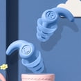 thumbnail image 4 of 1 par de tapones para los oídos de silicona a prueba de agua para dormir, tapones para los oídos para nadar (azul), 4 of 6