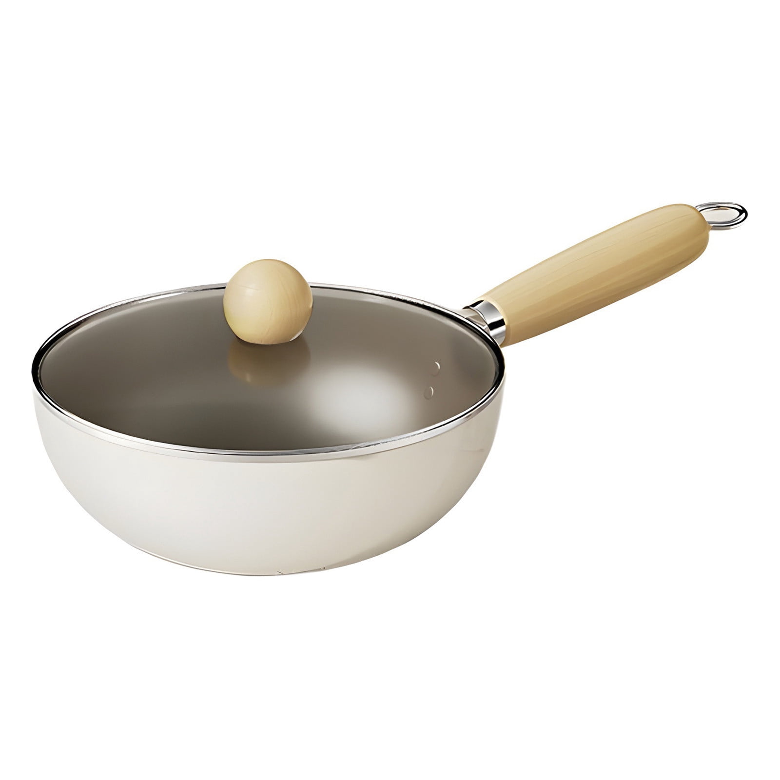 Ceramic Titanium Non-Stick Fry Pan - PFOA-Free Skillet Egg Omelette Pan Induction Compatible Kitchen Essential Easy Clean(L)