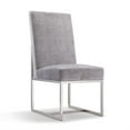 thumbnail image 5 of Manhattan Comfort Element 18.9" Velvet Dining Chair in Gray (Set of 8), 5 of 7