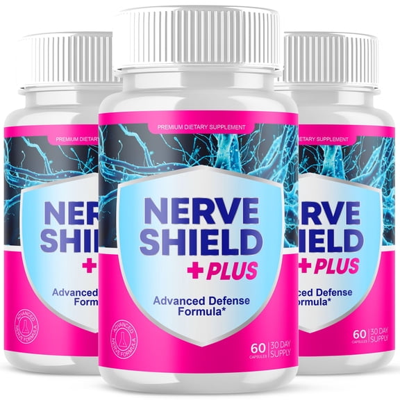 Nerve Shield Advanced Nerve Health Support Pills Natural Vitamin Supplement NerveShield 180 Capsules