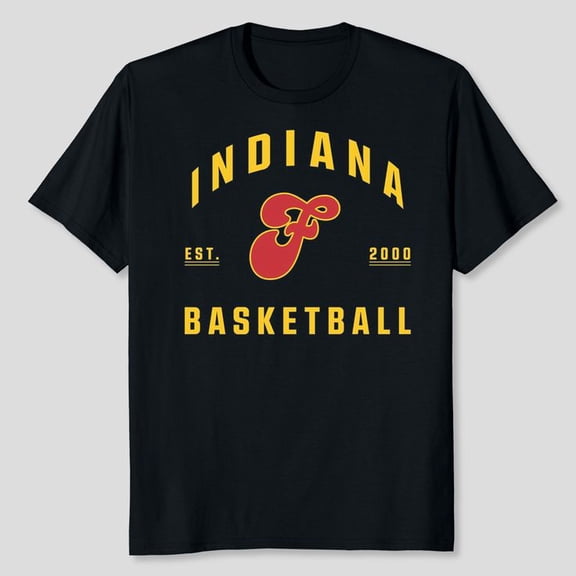 In.dia.na Basketball EST.2000 Retro Style Men’s And Women's Graphic Tee 100% Cotton by TBun, Full Sizes S-5XL