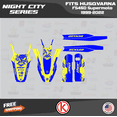 thumbnail image 3 of Kalair GFX Graphics Kit for Husqvarna FS450 SUPERMOTO (2019-2022) Night-city Series, 3 of 5