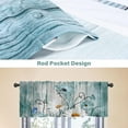 thumbnail image 4 of Kitchen Curtains Valances, Rod Pocket Valances for Windows, Small Window Treatment Valances for Window, Living Room, Bedroom, Bathroom, 1 Panel, 54" W x 18" L, Retro Daisy, 4 of 6