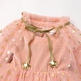 thumbnail image 5 of IBTOM CASTLE Toddler Girls Velvet Romper Tulle Tutu Dress + Cloak Baby Birthday Xmas Dress up Halloween Costume Fall Winter Outfits 3-4 Years Pink, 5 of 8