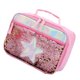 thumbnail image 2 of BRIGHTFUFU Bolsa de almuerzo portátil para niños Paquete de aislamiento de lentejuelas Papel de aluminio Bolsa térmica de picnic Bolsa de almacenamiento de conservación de comidas (Rosa), 2 of 8