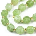 thumbnail image 3 of EOEMY 3 Strd Faceted Round Natural Dolomite Stone Beads Gems Loose Spacer 10.5X9.5mm-Light Green, 3 of 3