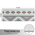 thumbnail image 5 of Kitchen Rugs Sets Of 2,Multicolor Floral and Geometric Boho Pattern Anti Fatigue Kitchen Mat Rugs Non Slip Washable,Decorative Kitchen Floor Mats for Kitchen,Sink,Laundry,17"X47", 5 of 5