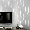 thumbnail image 2 of Stunning 3D Embossed Modern Stripe Wallpaper in Silver Metallic with Glitter Effect Ideal for Adult Teen Bedrooms Living Rooms Lounge Hall Corridor Unique Interior Decoration, 2 of 9