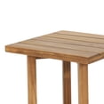 thumbnail image 6 of Christopher Knight Home High Back Outdoor Rocking Chair with Acacia Cross-Stretcher Side Table, Brown, 6 of 13