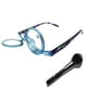 thumbnail image 4 of Gafas de presbicia transparentes con doble lente abatible hacia arriba y hacia abajo, estilo japonés, europeo y americano, con espejo para maquillaje, 4 of 5