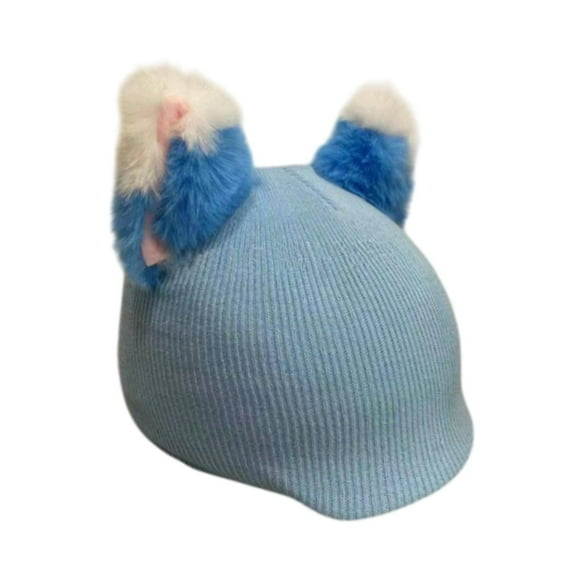 Guardoinrt Cat Ears Snow Ski Helmet Cover Outdoor Blue Fun Lovely Casual Accessories Blue 55cm to 62cm