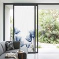 thumbnail image 2 of Non-Adhesive Static Cling Window Tint, Blue Tulips Floral Window Privacy Film Frosted, Spring Farmhouse Elegant Flowers Insulated Windows Frosted Films for Living room, 35.4 x 78.7 Inches, 2 of 9