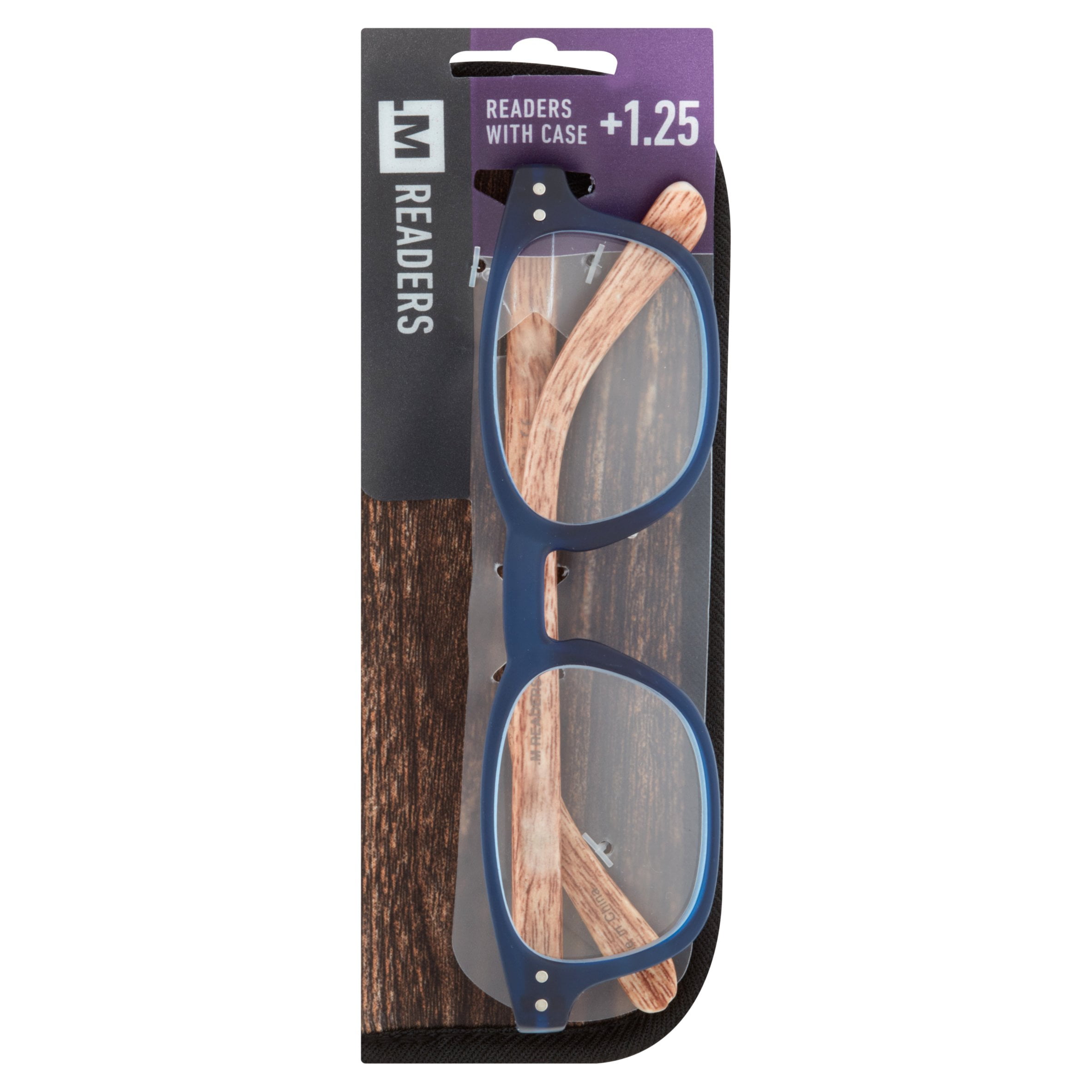 M Readers +1.25 Readers with Case