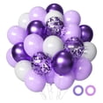 thumbnail image 1 of Clearance! Balloon Decorations Set Assorted Lavender Metallic & Confetti for Birthday Wedding Bridal Shower & Arch Garland Decor Balloon,Purple, 1 of 7