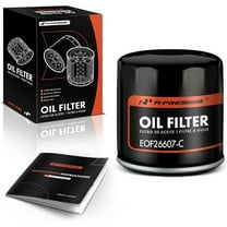 A-Premium 10K Miles Protection Spin On Oil Filter Compatible with Ford & Chevy & for Toyota & for Honda & Nissan & Subaru & Kia & Mazda & Mitsubishi & Infiniti & Smart, Replace# 15208AA09A, PH6607