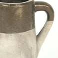 thumbnail image 3 of Gilded Top Small Ceramic Jug With Handle - Two Toned Gold & Beige, 3 of 3