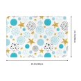 thumbnail image 3 of Goofa 16"x24" Inches Gold Stars Blue Dots Pattern Doormats for Outdoor Entrance - Non-Slip Welcome Mat, Heavy Duty Door Mats Outdoor, Spring Doormat, 3 of 9