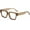 A3 Clear Brown, variant on Fashion Square Glasses for Women Men Trendy Thick Frame Computer Eyeglasses Black Frame Clear Lens eyewear