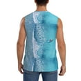 thumbnail image 4 of Kdxio Waves and Boats on the Beach for Men's Muscle T-shirt,Sleeveless for Workout Running Athletic Gym Lounge Casual, 4 of 7