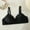 Black, variant on Wireless Bras for Women Plus Size Push up Plunge Blue Solid Bralette for Women Size 44