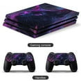thumbnail image 2 of Decal Skin for PS4 Slim / PS4 Pro / PS4, Whole Body Vinyl Sticker Cover for Playstation 4 Console and Controller (Neon Dark Cat), 2 of 5