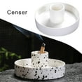 thumbnail image 6 of Incense Holder, Ceramic Incense Burner 4.13" Smudge Bowl with Ash Catcher Sturdy Unique Design Sturdy Incense Tray, 6 of 6