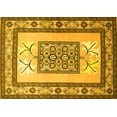 thumbnail image 1 of Ahgly Company Machine Washable Indoor Rectangle Persian Yellow Traditional Area Rugs, 7' x 10', 1 of 4