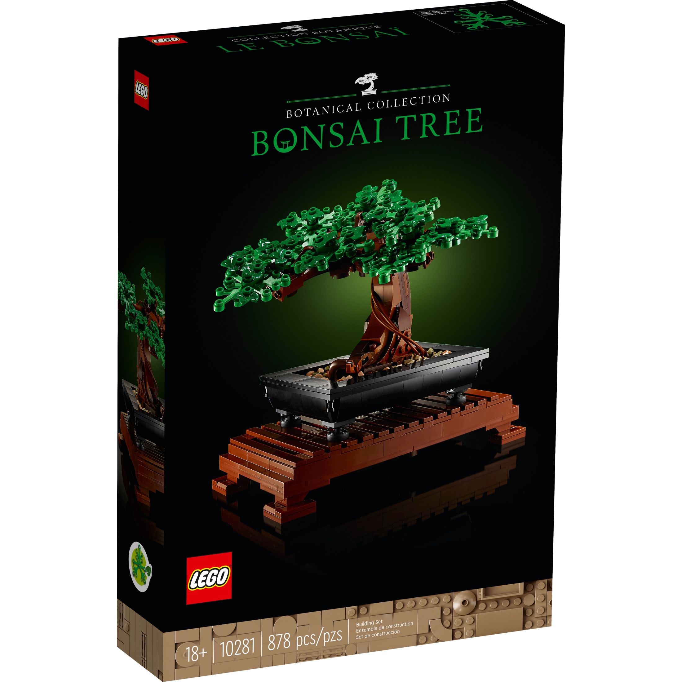 LEGO Icons Árbol Bonsái Set de Construcción - Árbol Bonsái Artificial para Decoración del Hogar, Adultos Mayores de 18 Años - Plantas Falsas para Mesa, Escritorio, Oficina - Regalo Creativo de Cumpleaños para Ella y Él - 10281 2