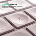 thumbnail image 2 of Nulea Wireless Ergonomic Keyboard, Split Keyboard with Cushioned Wrist Rest, Bluetooth and USB Connectivity, USB-C Rechargeable, Compatible with Windows Mac (Grey Pink), 2 of 7
