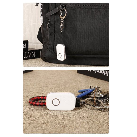 S5 Tracker Bluetooth-compatible Anti-lost 90dB Voice Loud Photography Phone APP Locator Portable Pet Location Tracking Device Pink